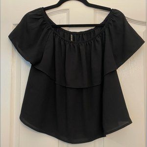 Black Off the Shoulder Top
